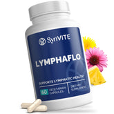 SYNVITE LymphaFlo bottle front with capsules for daily lymphatic support.
