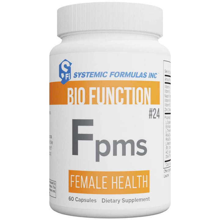 Systemic Formulas FPMS bottle pour with 60 capsules for daily PMS support