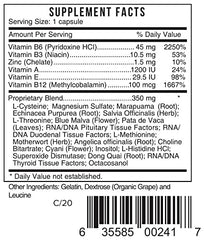 Systemic Formulas FPMS capsules closeup highlighting easy daily use for women