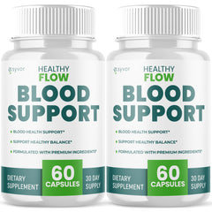 Syvor Healthy Flow Blood Support pack-shot highlighting natural ingredients for daily use