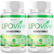 Syvor Lipovive capsules bottle front, supports active lifestyle with natural ingredients.