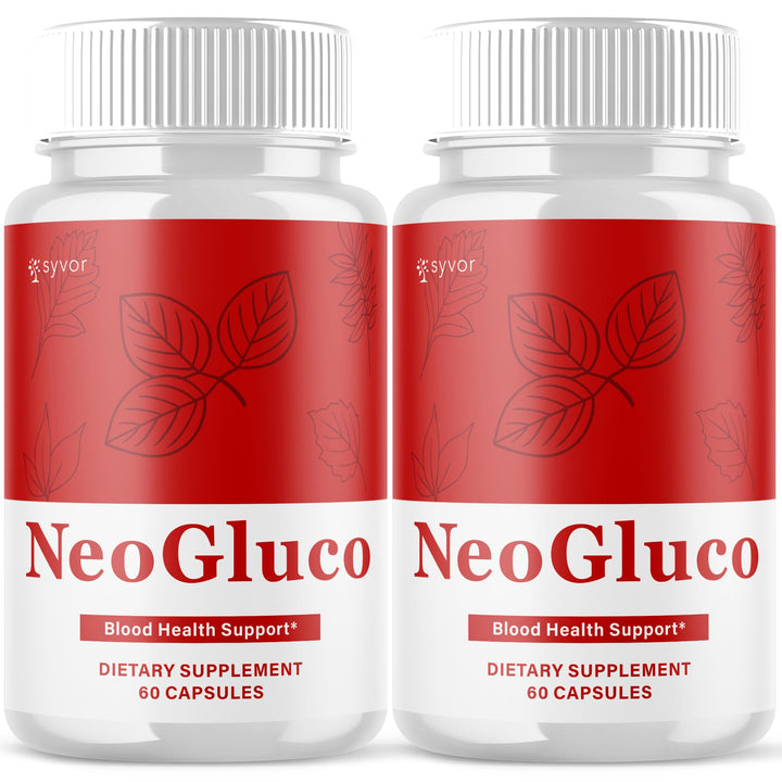 Syvor NeoGluco bottle front for easy daily wellness support.