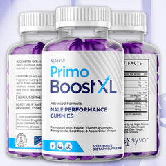 Primo Boost XL Gummies close-up showing natural color and chewy texture.