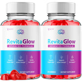Syvor RevitaGlow Gummies bottle close-up highlighting apple cider vinegar blend for daily wellness.