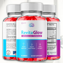 Syvor RevitaGlow Gummies on spoon, showcasing texture and fruity flavor for a satisfying daily treat.