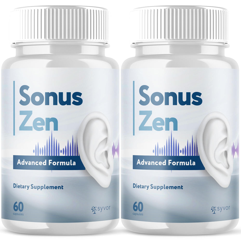 Syvor Sonus Zen capsules bottle front for daily ear wellness support.