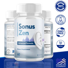Syvor Sonus Zen capsules pack exterior, suggesting a convenient 60-day supply.