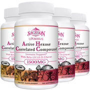 SZCZEKIN bottle showing the 1500mg liposomal hexose compound for daily use.