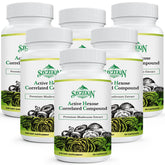 Szczekin AHCC 1500 mg bottle front showing vegan capsules for daily immune support