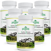Szczekin AHCC 1500 mg bottle front showing vegan capsules for daily immune support