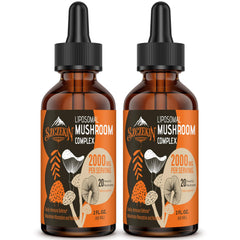 Szczekin Liposomal Mushroom Drops bottle front highlighting the immune support formula