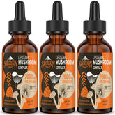 SZCZEKIN Liposomal Mushroom Drops bottle with dropper for precise dosing and potential immune support.