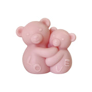 T-Shin Hugging Bears candle blue embrace for cozy ambience and relaxation.