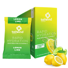 Tailwind Rapid Hydration Lemon Lime pack showing convenient sticks for quick hydration