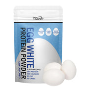Talcufon egg white protein powder bag for pantry storage and baking.