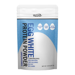 Talcufon egg white protein powder scoop for easy portioning in recipes.