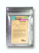 Talsen Chemicals Ethyl Ascorbic Acid Powder bottle shows stable vitamin C.