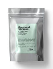 Talsen Chemicals Provitamin B5 powder bottle pour for easy DIY panthenol solutions.