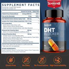 Talyvoriathor DHT Blocker bottle pour suggesting easy daily dosing