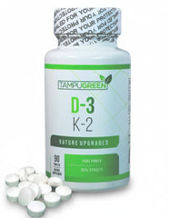 TAMPUGREEN vitamin D3 K2 bottle front showing 2000 IU and 75 mcg