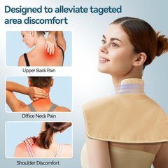 Taoscare castor oil pack wrap for neck delivers gentle compression and relaxation.