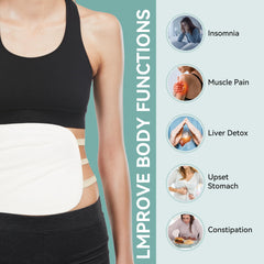 Six adjustable straps on the Taoscare wrap secure a comfortable, customizable fit.