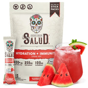 Taste Salud 2-in-1 hydration packets in Watermelon Margarita for on-the-go hydration.