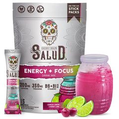 Taste Salud agua fresca energy packet demonstrates a convenient on-the-go boost with low sugar.