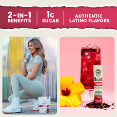 Taste Salud immunity electrolyte powder jar with scoop for daily immune support.