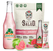 Taste Salud Jarritos hydration packet guava for post-workout flavor and hydration.