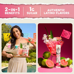 Taste Salud Jarritos immunity electrolyte powder supports daily wellness with electrolytes and vitamins.