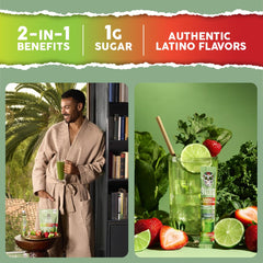 Taste Salud probiotic balance with DE111 and LactoSpore in one packet for digestive support.
