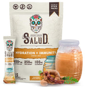 Taste Salud 2-in-1 hydration packet pour promotes refreshing hydration
