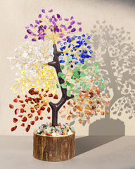 TATOODAA chakra tree decorates a shelf with balanced color and calm ambiance