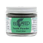 Taylors Elevated Charcoal Tooth Powder mint jar for fresh breath and gentle whitening.