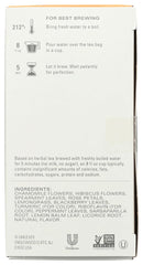 Tazo Calm Chamomile tea packaging on a shelf highlights calm ritual