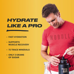 TB12 Electrolytes Lemonade stickpack package opened for travel and gym use