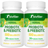 Tbivfller Probiotics 300B CFU bottle for daily gut support.