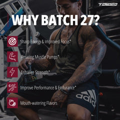 Close-up of Batch 27 powder texture for energizing workouts