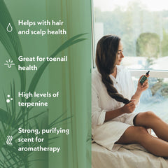 Tea Tree Oil diffuser blend with Eve Hansen for relaxing aromatherapy sessions.