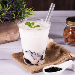 A bowl of prepared grass jelly dessert to tempt snack lovers.