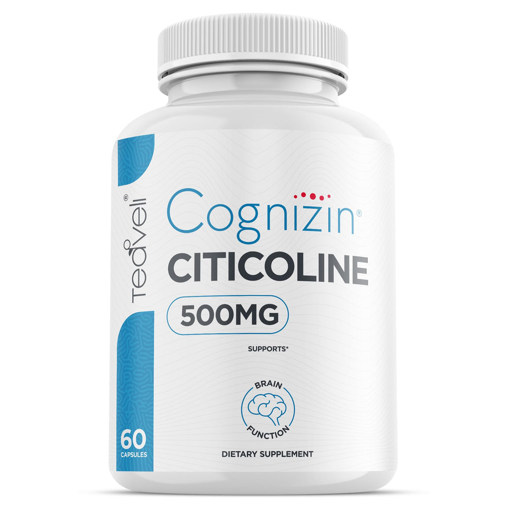 Teaveli Cognizin 500mg capsule for daily mental support.
