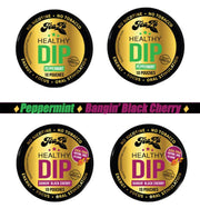 TeaZa Herbal Energy peppermint dip pouch pack shows refreshing mint flavor and bold contrast