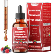 Tenmido 12in1 Berberine bottle pour highlighting easy daily dosing.