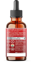 Closeup of Tenmido label highlighting 13 botanicals for wellness support.