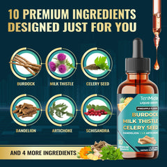 Tenmido milk thistle and dandelion ingredients highlight herbal blend