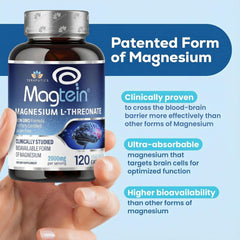 Teraputics Magtein capsules close-up showcasing vegan non-GMO formula.