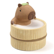 Terra Distribution aroma ceramic diffuser with Bathing Capybara for desk relaxation