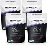Terrasoul Organic Acai Powder front pouch for easy antioxidant-rich smoothie prep.
