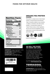 Terrasoul pea protein powder with scoop for easy smoothies.
